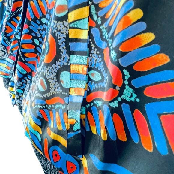 Melissa McCarthy Seven7 Reversible Colorful Abstract Bomber Jacket Sz 2X NWT - Picture 6 of 16